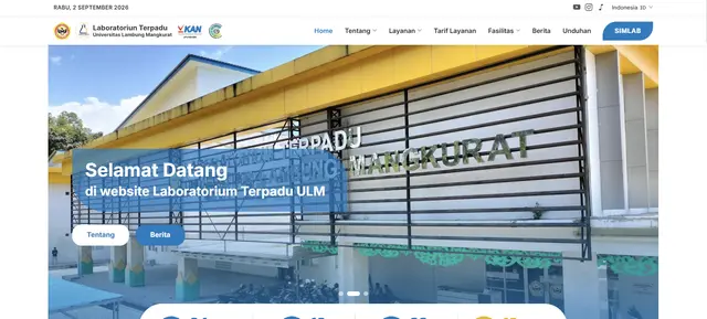 CMS Company Profile Lab Terpadu ULM