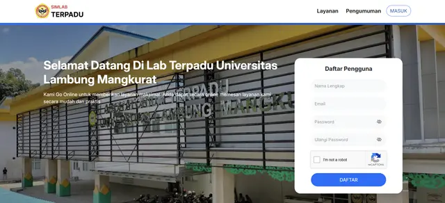 Sistem Layanan Lab Terpadu ULM